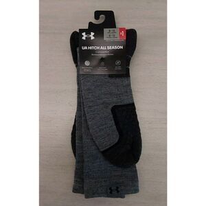 Under Armour 1292832 UA Hitch All Season Cushioned Boot Socks Heather Gray(8-12)